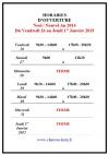 Planning et Horaires Noel / Nouvel An 2014 Planning et Horaires Noel / Nouvel An 2014