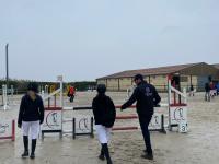 Concours pluvieux, concours heureux de CSO club à Nomain avec nos cavaliers