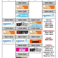 planning et horaire Noël / Nouvel An